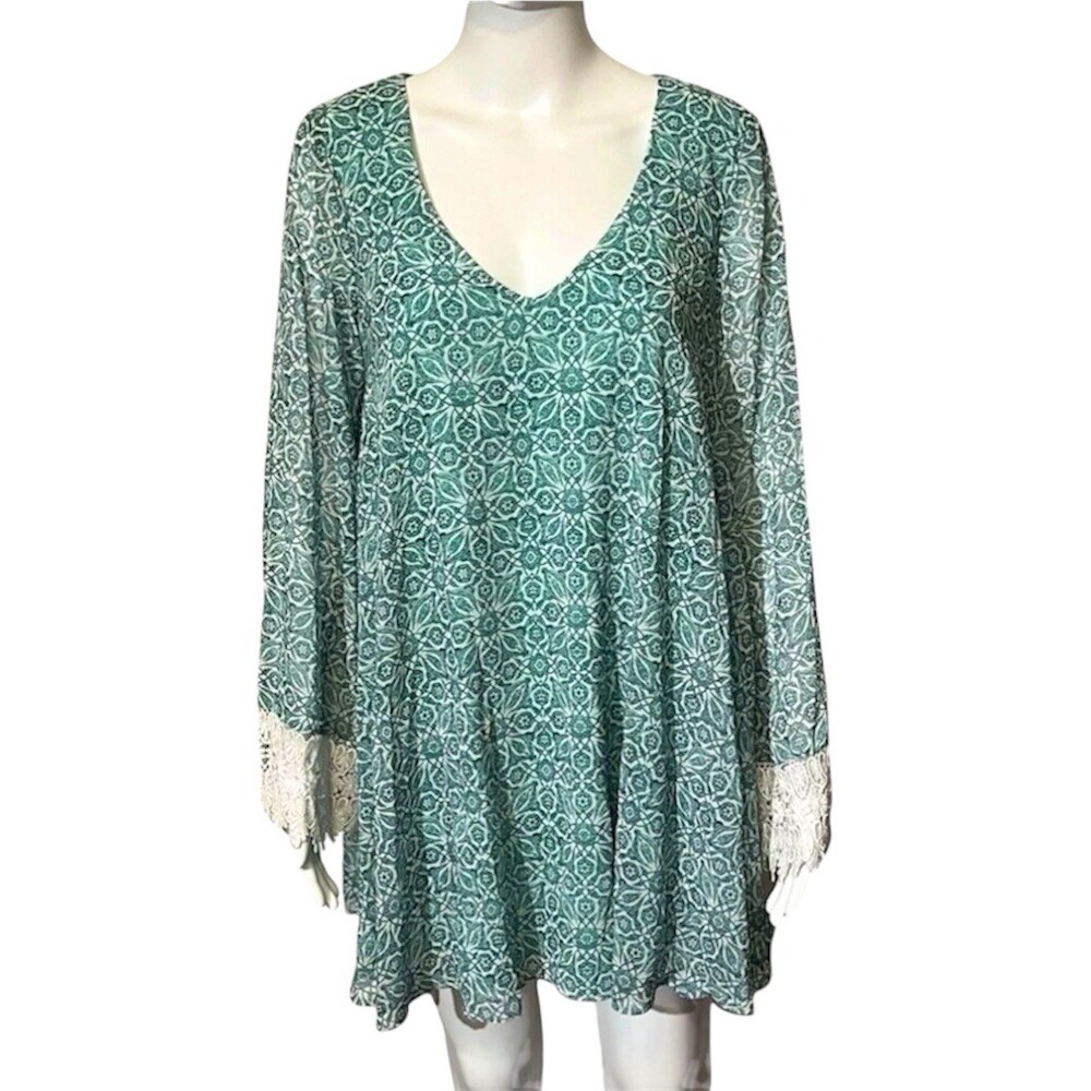 Show Me Your Mumu Dress Bell Sleeve Bloom Floral
